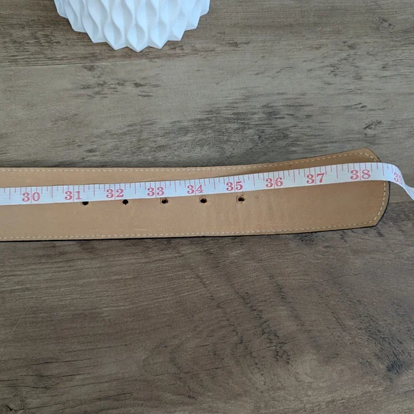 Leatherock Vintage Black Leather Belt - Picture 8 of 10